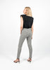 Black and White Small Check Print Trousers by Linu