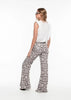 Grey and White Snakeskin Styled Wide Leg Trousers by Linu