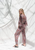 Paisley Retro Print Jumpsuit with Boho Belt by Linu