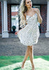 White Ivory Dress with Elegant Heart Print detail by Kat