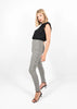 Black and White Small Check Print Trousers by Linu