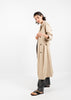 High Quality Cream Trench Coat with Belt and Button detail by Linu