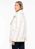 White Faux Leather Styled Biker Jacket and Winter Coat by Linu